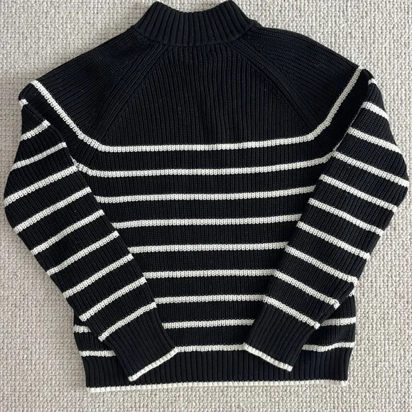 J Crew Navy/White Striped Sweater (S) - Picture 3 of 7